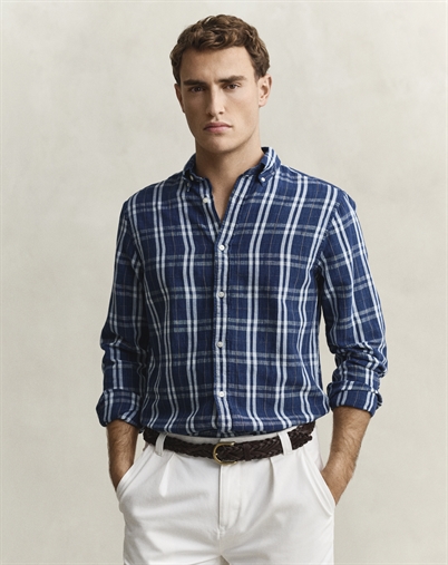 Gant - Linen Skjorte - Light Indigo